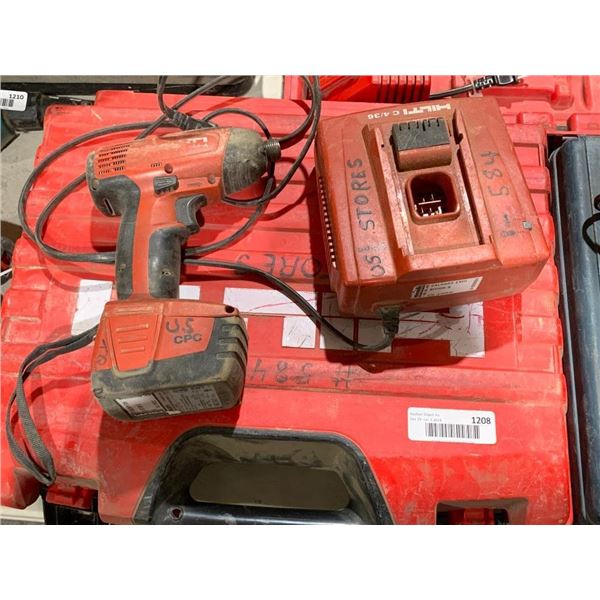 Hilti drill with battery charger