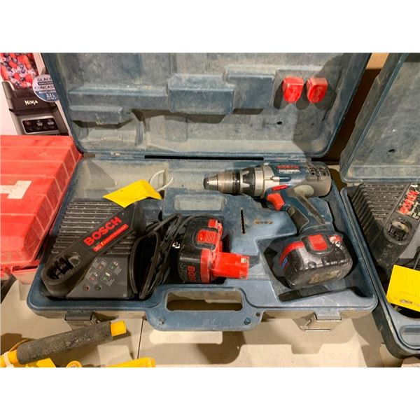Bosch brute drill with spare battery and charger