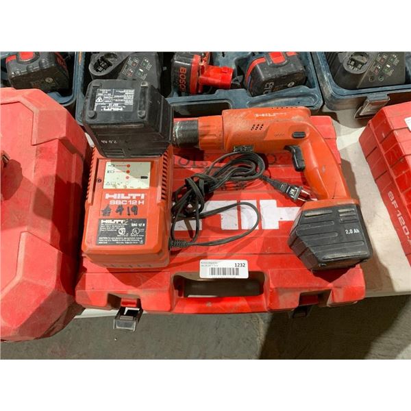 Hilti cordless drill with spare battery and charger
