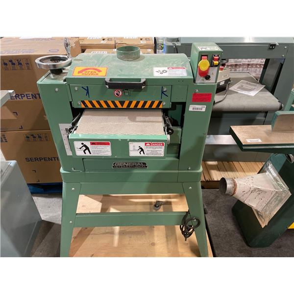 General Model 15-155M1 Pass Through 110V Drum Sander - School Board Asset