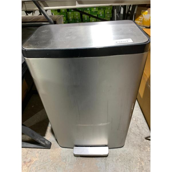 Stainless steel garbage can