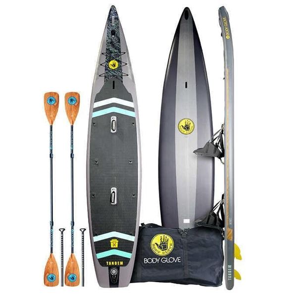 Body Glove Tandem 4.57 m (15 ft.) 2-person Inflatable Stand Up Paddle Board and Kayak