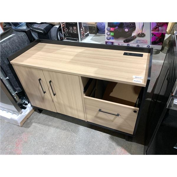 Cabinet With Power & USB Ports Missing 1 Drawer