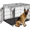 Image 1 : XL 2 door Metal Pet Crate - Dog not Included