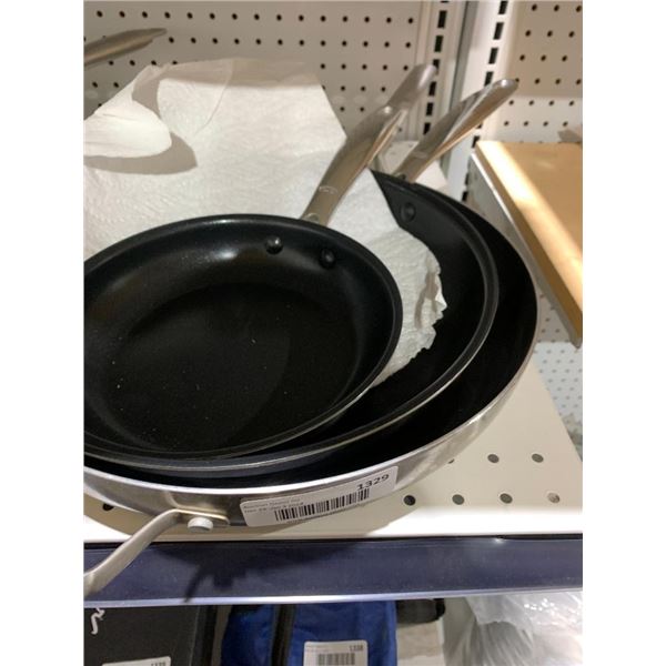 Lot of 3 Non Stick Blue Diamond Frying Pans