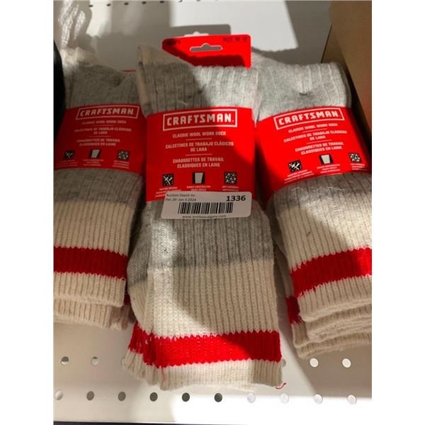 Craftsman Classic Wool Work Socks Lot of 3