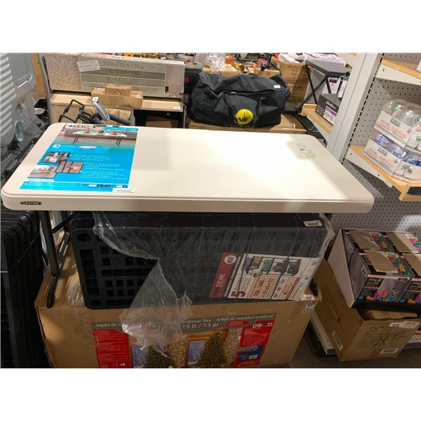 Lifetime 4 Foot 3 Height Adjusting Folding table