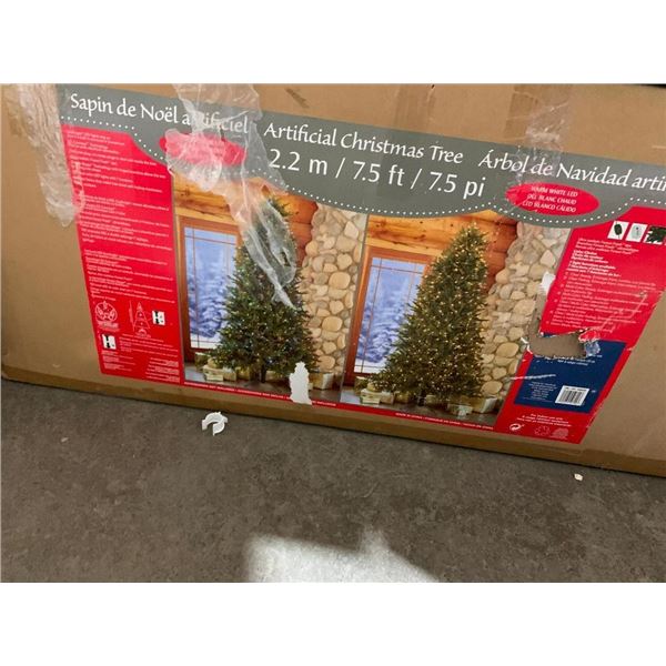 Artifical Christmas Tree 7.5 Ft / Warm White LED Lights