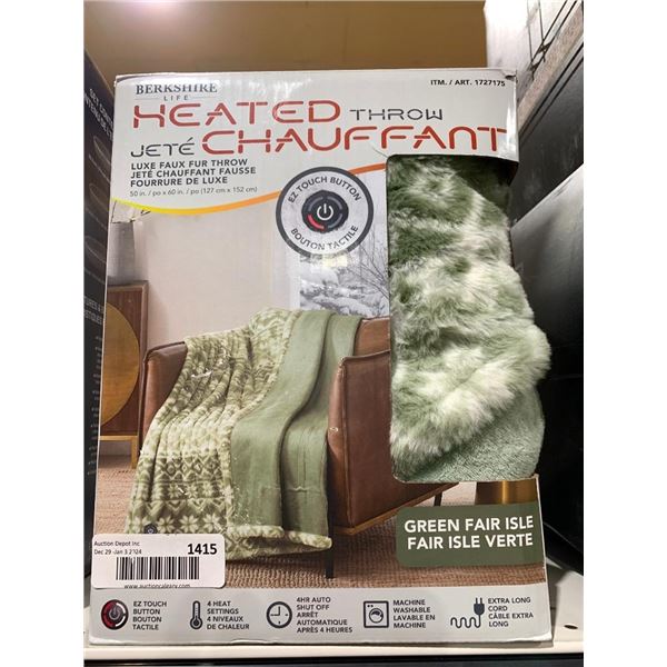 Berkshire life heated throw