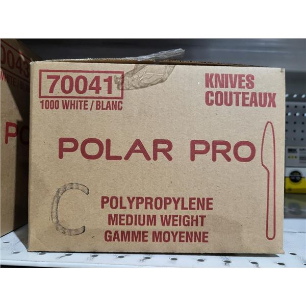 Polar Pro Polypropylene Medium Weight Knives 1000 White
