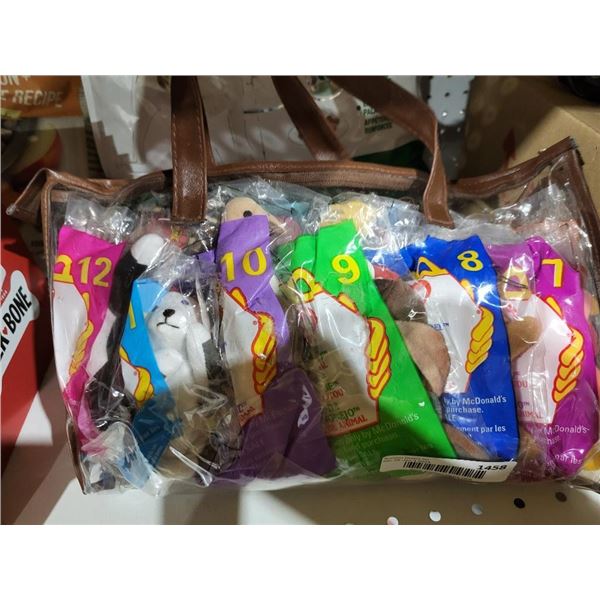 Lot of Assorted Vintage McDonalds Beanie Babies In Original Packaging