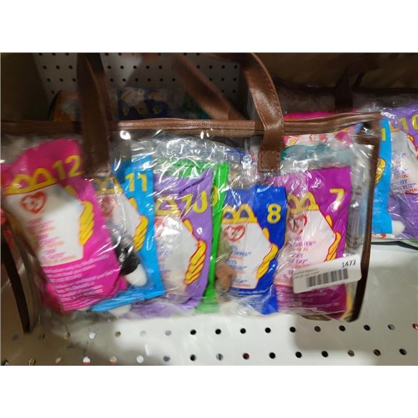 Lot of Assorted Vintage McDonalds Beanie Babies In Original Packaging