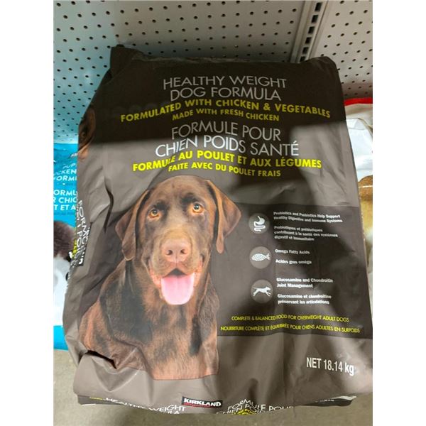 Kirkland Healthy Weight Chicken & Veg Dog Kibble 18.14kg