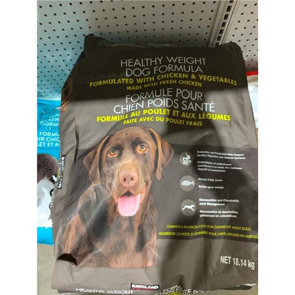 Kirkland Healthy Weight Chicken & Veg Dog Kibble 18.14kg