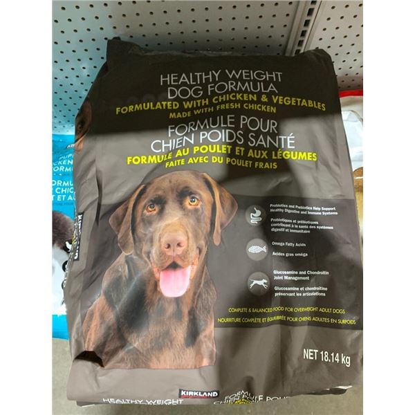 Kirkland Healthy Weight Chicken & Veg Dog Kibble 18.14kg