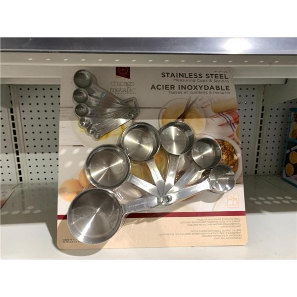Chicago Metallic Stainless Steel Measuring Cups & Spoons