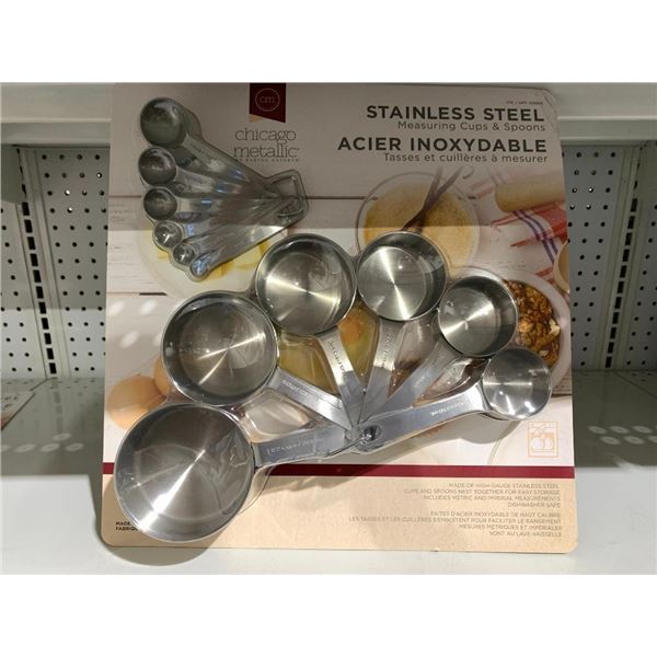 Chicago Metallic Stainless Steel Measuring Cups & Spoons