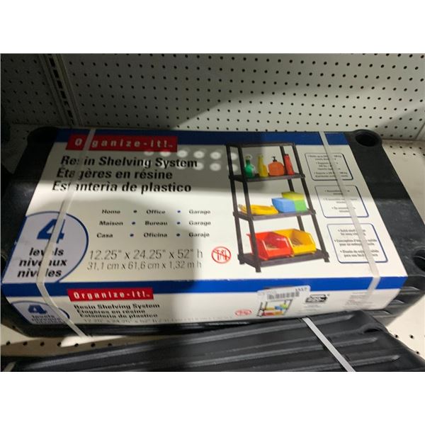 Organize It! Resin Shelving System 4 Levels