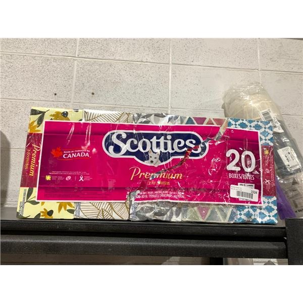 Scotties premium tissues 20 boxes