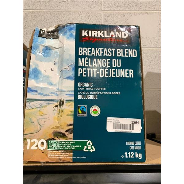 Kirkland breakfast blend coffee 1.12kg