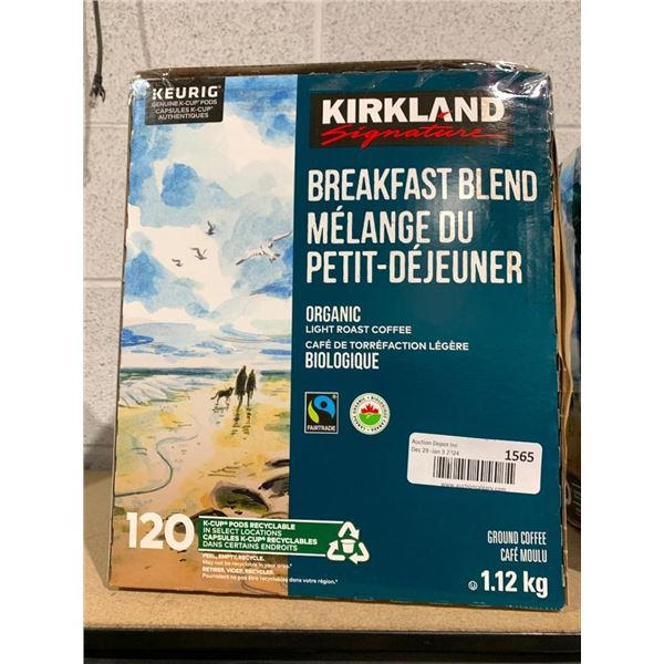 Kirkland breakfast blend coffee 1.12kg