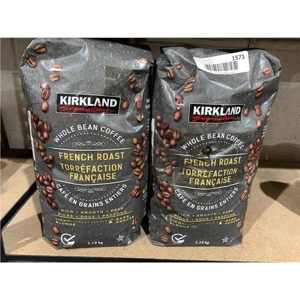 Kirkland whole bean coffee 2 x 1.13 kg