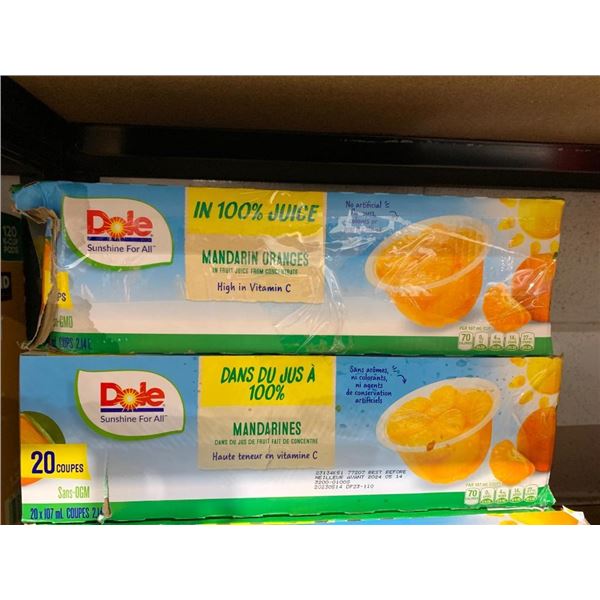 Dole Mandarines 2 x 20 cups