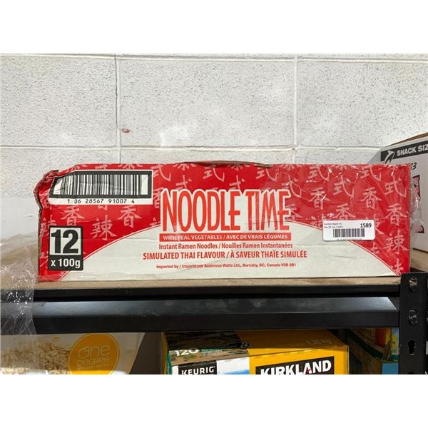 Noodle time instant ramen noodles with real vegetables 12 x 100g
