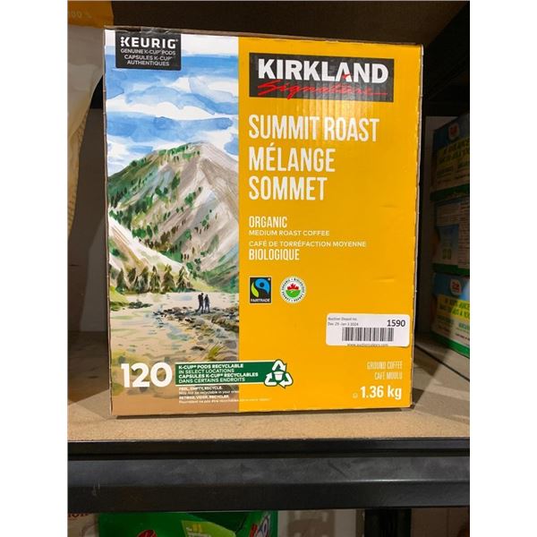 Kirkland summit roast 120 k cup pods
