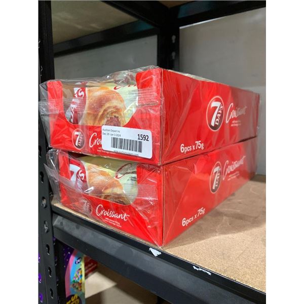 7 days Croissant with cocoa filling lot of 2