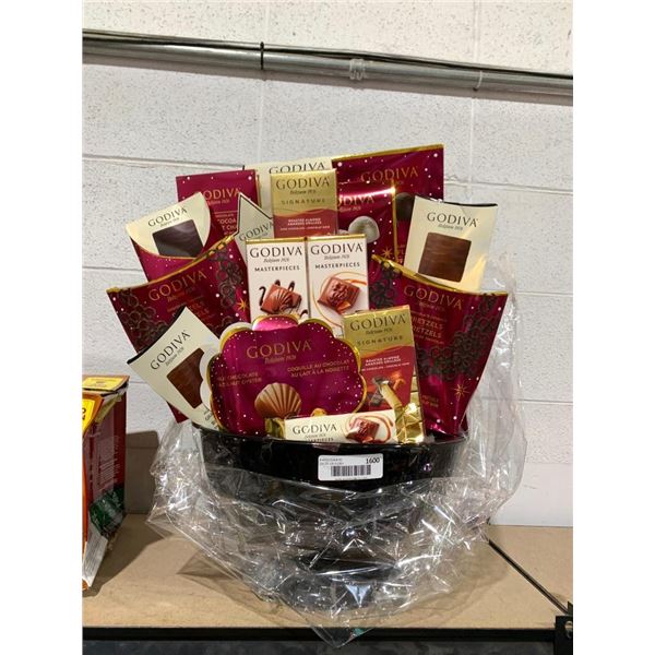 Godiva assorted basket of chocolate