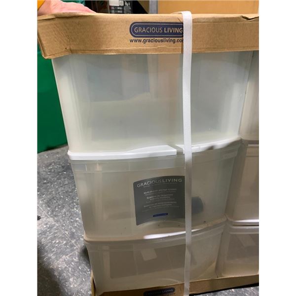 Gracious living multi-drawer storage system