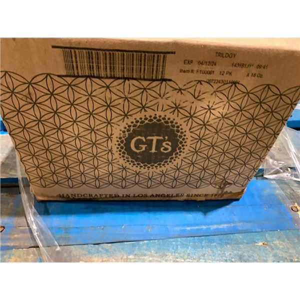 GT's Synergy Raw Combucha - Trilogy 12x16oz Bottles