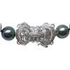 Image 2 : Pearl and Diamond Necklace - 14KT White Gold
