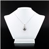 Image 1 : 14mm Tahitian Pearl and 1.07 ctw Diamond Platinum Pendant