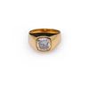 Image 1 : 18k Yellow Gold & Moissanite Ring