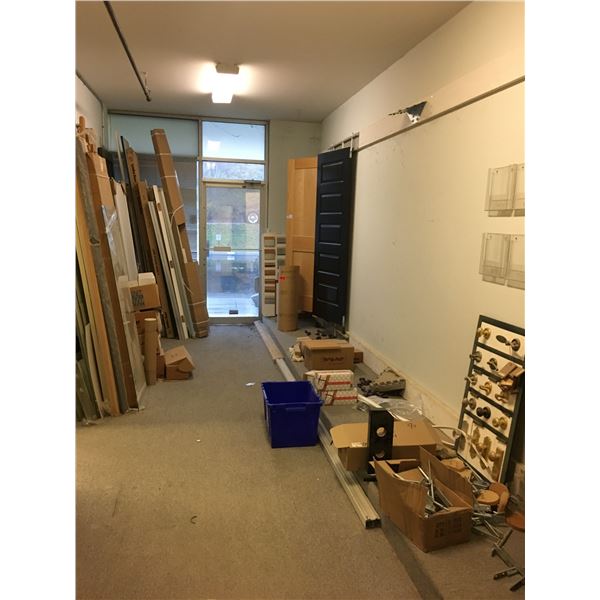 *SHOWROOM CONTENTS - DOORS, DOOR HANDLES, DOOR HARDWARE AND ASSORTED MISCELLANEOUS