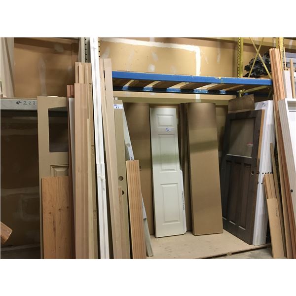 GROUP OF ASSORTED DOORS AND DOOR TRIM