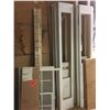 Image 9 : *CONTENTS OF MEZZANINE-GREY SHELF RACKING, WHEELBARROW, ASSORTED DOORS & WINDOWS, DOOR &