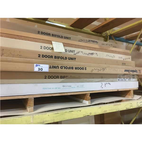 GROUP OF APPROX. 12 ASSORTED BI-FOLD DOOR SETS