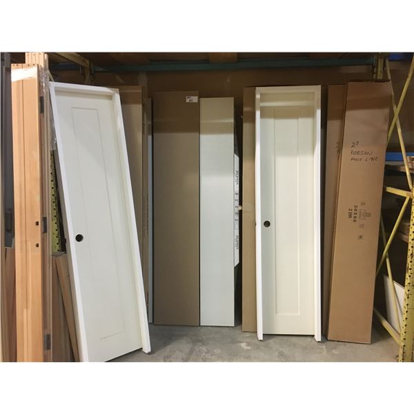 APPROX. 17 ASSORTED BIFOLD DOOR SETS AND 2 SMALL DOORS WITH FRAMES
