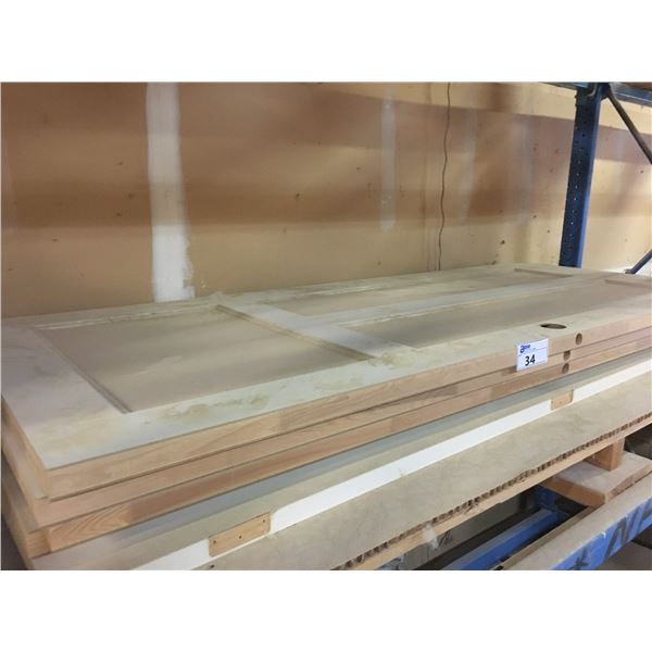 GROUP OF 5 WHITE DOORS (NO FRAMES)