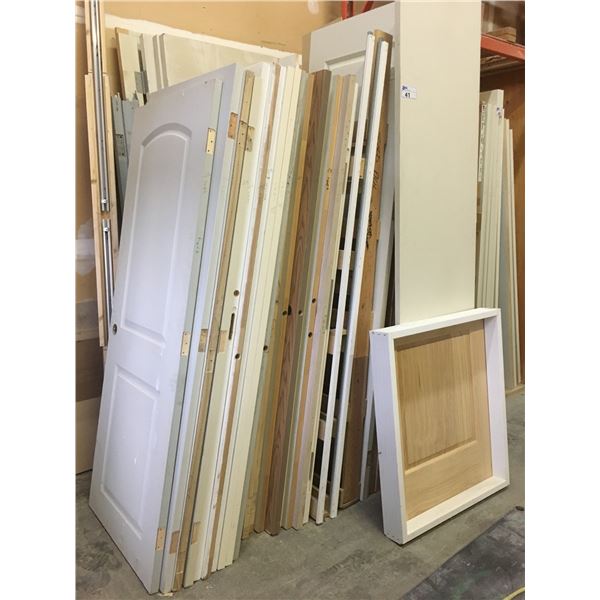 GROUP OF APPROX. 35 ASSORTED DOORS