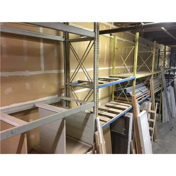 *LD* PALLET RACKING  (BLUE/GREY & YELLOW)- 8 BAYS, APPROX. 60FT ACROSS X 16FT HIGH