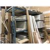 Image 3 : 2 BLUE PALLET RACKING UNITS WITH CONTENTS- DOOR FRAME WOODEN LENGTHS, ASSORTED