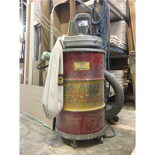 SHOP DUST COLLECTOR WITH 45 GALLON BARREL