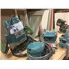 Image 2 : GROUP OF 4 MAKITA POWER TOOLS-ROUTER, ORBITAL SANDER, BELT SANDER & PLANER