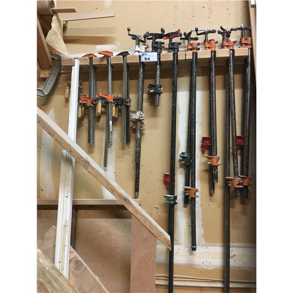 GROUP OF ASSORTED BAR CLAMPS APPROX. 29PCS.