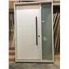 Image 1 : LARGE WHITE DOOR WITH GLASS SIDE WINDOW AND FRAME