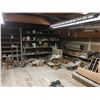Image 2 : *ALL CONTENTS OF MEZZANINE - TOOLS, SHELVES, DOOR/WINDOW MATERIAL, HARDWARE AND MISCELLANEOUS